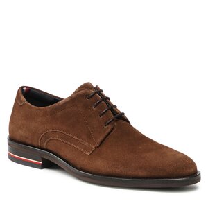 Poltopánky Tommy Hilfiger - Corporate Hilfiger Suede Shoe FM0FM04434 Rockefeller Brown GW0.
