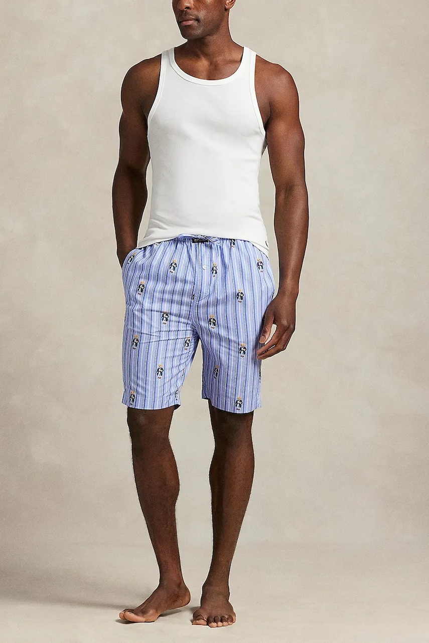 Polo Ralph Lauren pyžamové šortky pánske bavlnené.