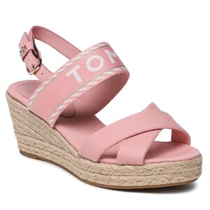Espadrilky Tommy Hilfiger - Seasonal Webbing Mid Wedge FW0FW07091 Soothing Pink TQS.
