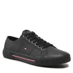 Tenisky Tommy Hilfiger - Core Corporate Vulc Leather FM0FM04561 Black BDS.
