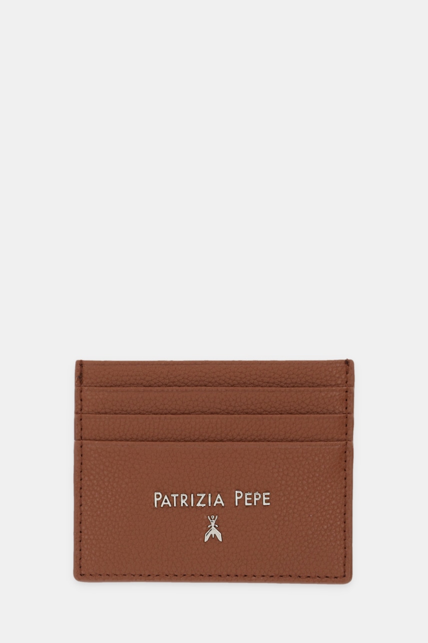 Kožené puzdro na karty Patrizia Pepe.
