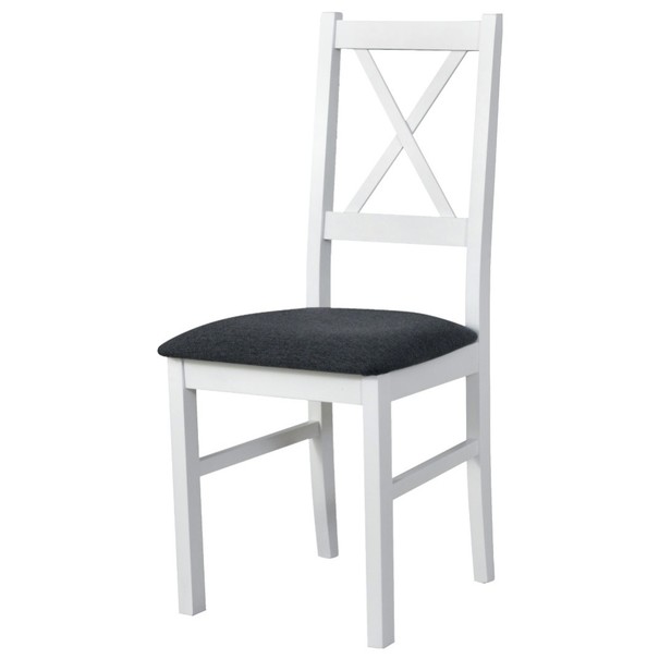 Sconto Jedálenská stolička NILA 10 tmavosivá/biela.