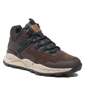 Šnurovacia obuv Wrangler - Crossy Mid WM22141A Dk.Brown 030.