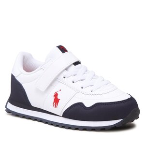 Sneakersy Polo Ralph Lauren - Train 89 Pp Ps RF104135 White Tumbled/Navy Micro w/ Red PP.