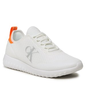 Sneakersy Calvin Klein Jeans - Sporty Runner Eva Slipon Mesh YM0YM00627 White/Creamy White 0K6.