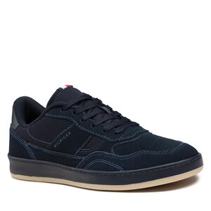 Sneakersy Tommy Hilfiger - Retro Court Cupsole Suede Mix FM0FM04169 Desert Sky DW5.