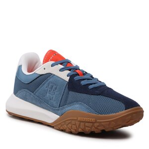 Sneakersy Tommy Hilfiger - Retro Modern Runner Mix FM0FM04499 Blue Coast DBX.