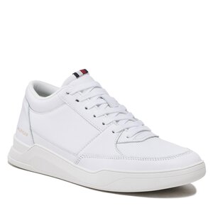 Sneakersy Tommy Hilfiger - Elevated Hi Cupsole Leather FM0FM04290 White YBR.