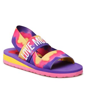 Sandále LOVE MOSCHINO - JA16033G0GJN560A Tie/Dye Vi/R.Sh/Gi.