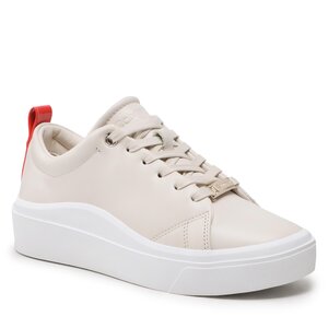 Sneakersy Calvin Klein - Cupsole Wave Lace Up HW0HW01196 Dk Ecru PC4.