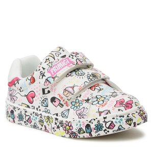 Sneakersy Primigi - 3950000 M White Multicolor-Fuxia.