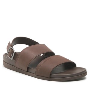 Sandále Tommy Hilfiger - Premium Leather Sandal FM0FM04461 Dark Chestnut GT8.