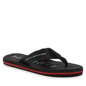 Žabky Tommy Hilfiger - Massage Footbed Beach Sandal FM0FM04474 Black BDS.