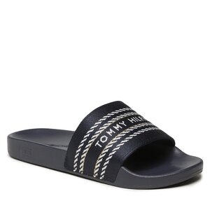 Šľapky Tommy Hilfiger - Webbing Slide FW0FW07153 Space Blue DW6.