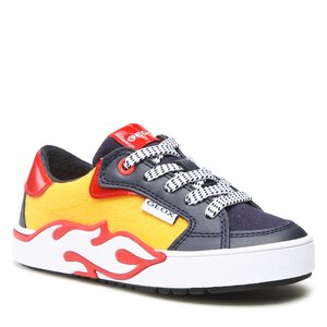 Sneakersy Geox - J Alphabeet Boy J35HLA01054C2117 M Yellow/Navy.