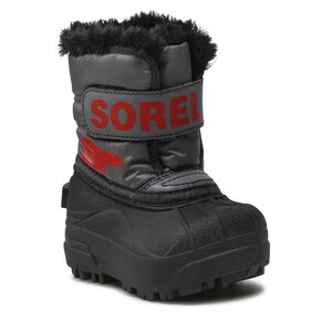 Snehule Sorel - Toddler Snow Commander NV1960 Quarry/Cherrybomb 052.