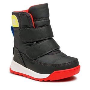 Snehule Sorel - Toodler Whitney II Strap Wp NV3919-093 Jet/Poppy Red.