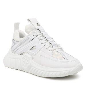 Sneakersy PHILIPP PLEIN - Runner Sneakers Supersonic SACS USC0405 PLE075N White/Nickel 0191.