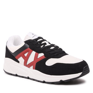 Sneakersy Armani Exchange - XUX152 XV610 S556 Black/Off White/Red.