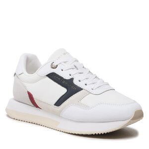 Sneakersy Tommy Hilfiger - Essential Th Runner FW0FW06947 White/Rwb 0K9.