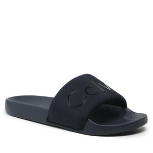 Šľapky Calvin Klein - Pool Slide Txt HM0HM00962 Ck Navy DW4.