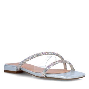 Šľapky Menbur - 23693 Silver 09.