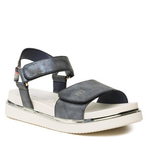 Sandále Tommy Hilfiger - Platform Velcro Sandal T3A2-32760-0568 S Blue 800.