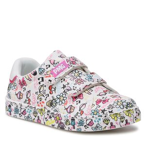 Sneakersy Primigi - 3950000 S White Multicolor-Fuxia.