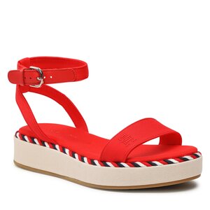 Sandále Tommy Hilfiger - Rope Flatform FW0FW07019 Fireworks SNE.