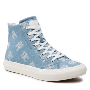 Plátenky Tommy Hilfiger - Th Hi Vulc Street Denim Light FM0FM04543 Light Denim 0GZ.