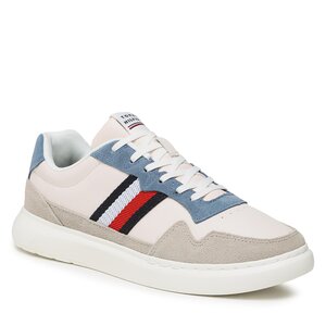 Sneakersy Tommy Hilfiger - Lightweight Leather Mix Cup FM0FM04427 Weathered White AC0.