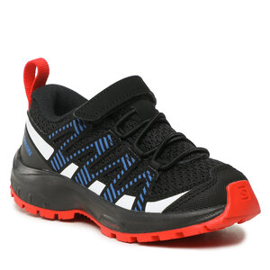 Topánky Salomon - Xa Pro V8 K 471415 04 W0 Black/Lapis Blue/Fiery Red.