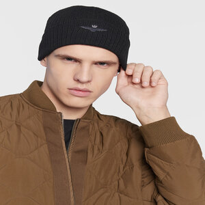 Čiapka Aeronautica Militare - Cuffia 222CU051L449 Jet Black 34300.