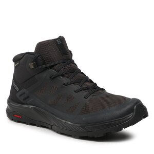 Trekingová obuv Salomon - Outrise Mid Gtx L47143500 Black/Black/Phantom.