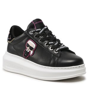 Sneakersy KARL LAGERFELD - KL62547 Black Lthr.