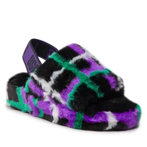 Papuče Ugg - W Fluff Yeah Slide Plaid Punk 1130879 Mshl.