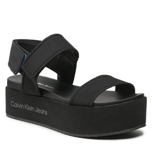 Sandále Calvin Klein Jeans - Flatform Sandal Softny YW0YW00965 Black BDS.