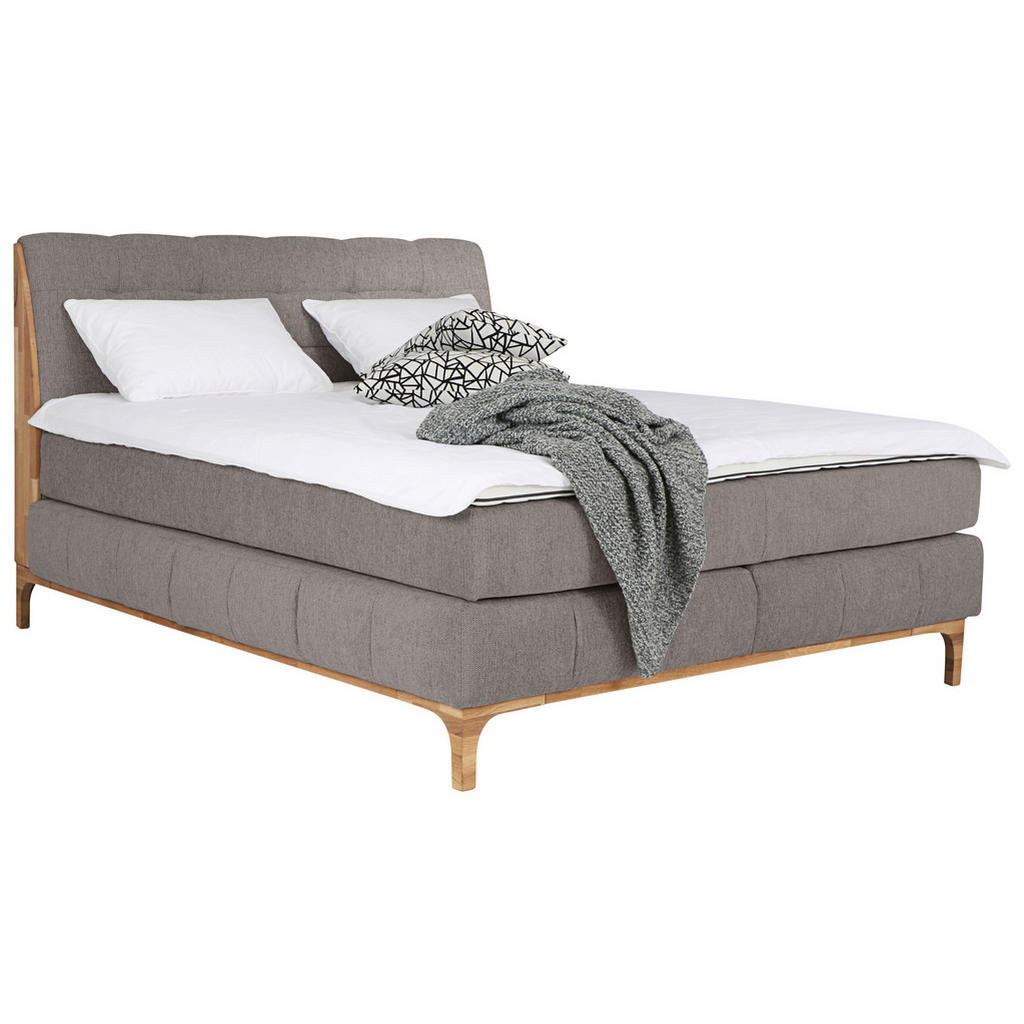 MID.YOU BOXSPRINGOVÁ POSTEĽ, 180/200 cm, taupe.