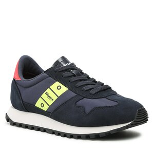 Sneakersy Blauer - S3DAWSON02/NYS Navy/Neon Yellow/Red.