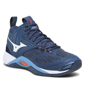 Topánky Mizuno - Wave Momentum 2 Mid V1GA211721 Dark Denim/White/Scarlet Ibis.
