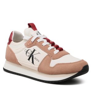 Sneakersy Calvin Klein Jeans - Runner Sock Laceup Ny YW0YW00840 Ancient White/Cafe Creme 01U.