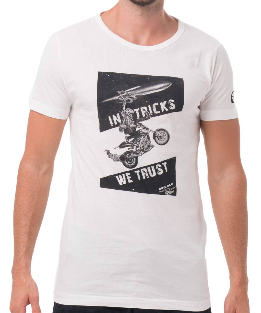 Pánske tričko 69SLAM ROK BAGOROS (MTRRBK-WH) XS.