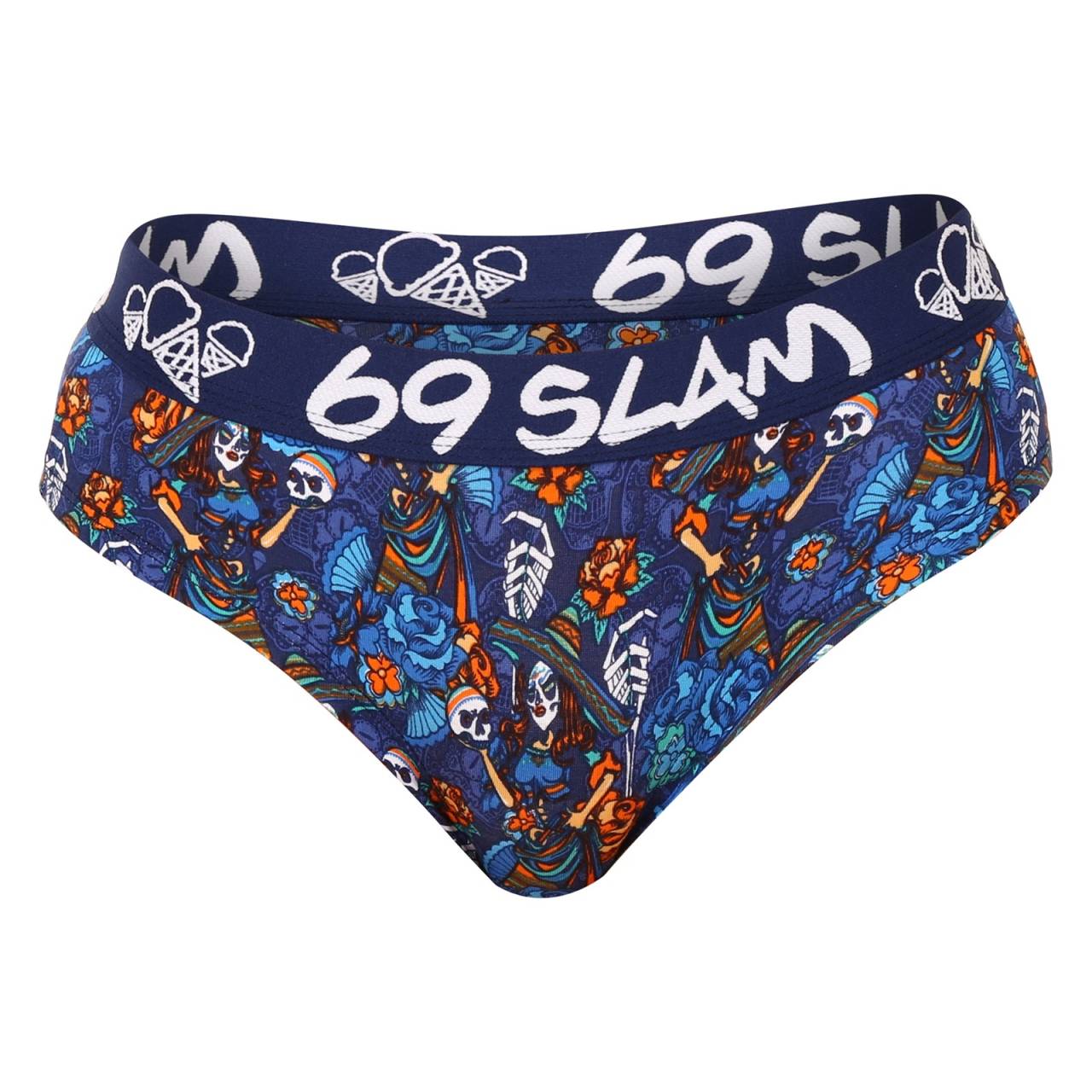 Dámske nohavičky 69SLAM bamboo dia de los muertos alexa (GWBDDM-BB) XL.
Dámske nohavičky 69SLAM vás zaujmú nielen hravým dizajnom s originálnymi potlačami a výraznými farbami, ale aj neuveriteľnou jemnosťou a pohodlím, ktoré poskytuje prírodná bambusová viskóza.
Prírodný vzorec pre každodenné pohodlie
Bambusové vlákna v kombinácii s bavlnou poskytujú výnimočnú mäkkosť, priedušnosť a antibakteriálne vlastnosti.
Jedinečný dizajn, ktorý sa neomrzí
Originálna potlač v atraktívnych farbách zaujme na prvý pohľad a vnesie hravosť do vašej zásuvky so spodnou bielizňou.
Prečo si bambusové nohavičky 69SLAM zamilujete

Výnimočne mäkký materiál s prírodnými zložkami, antibakteriálny a úžasne priedušný.
Pružný a pohodlný strih pre každú postavu.
Originálny dizajn s hravými vzormi a farbami, ktoré oživia váš šatník.

Spodná bielizeň 69SLAM, ktorá vám zdvihne náladu
69SLAM je obľúbená surferská značka z Bali, ktorá oslavuje život, umenie, kreativitu, dizajn a farby každým detailom.
Ako sa starať o bambusové nohavičky 69SLAM
Aby vaše obľúbené nohavičky vydržali ako nové, odporúčame vám dodržiavať nasledujúce pokyny na starostlivosť.

Pranie: Ručné pranie vo vlažnej vode je najšetrnejší spôsob starostlivosti.
Sušenie: Nie sú vhodné do sušičky.
Žehlenie: Nežehliť - bambusové vlákno a potlač sa narovnajú samy pri správnom sušení.

Tip: Vaša obľúbená spodná bielizeň si zaslúži šetrné zaobchádzanie.