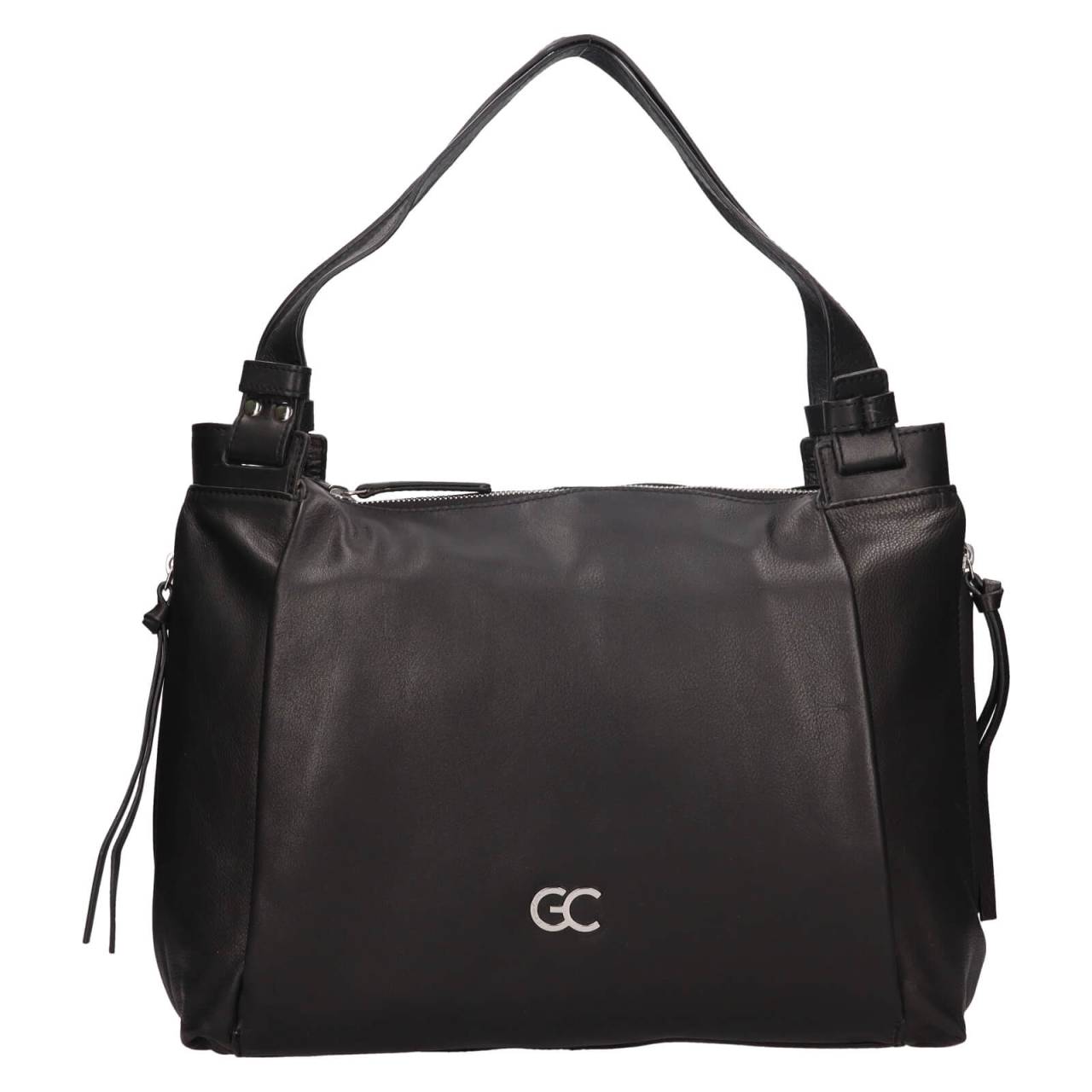 Dámska kožená kabelka Gianní Conti Marcela - čierna.