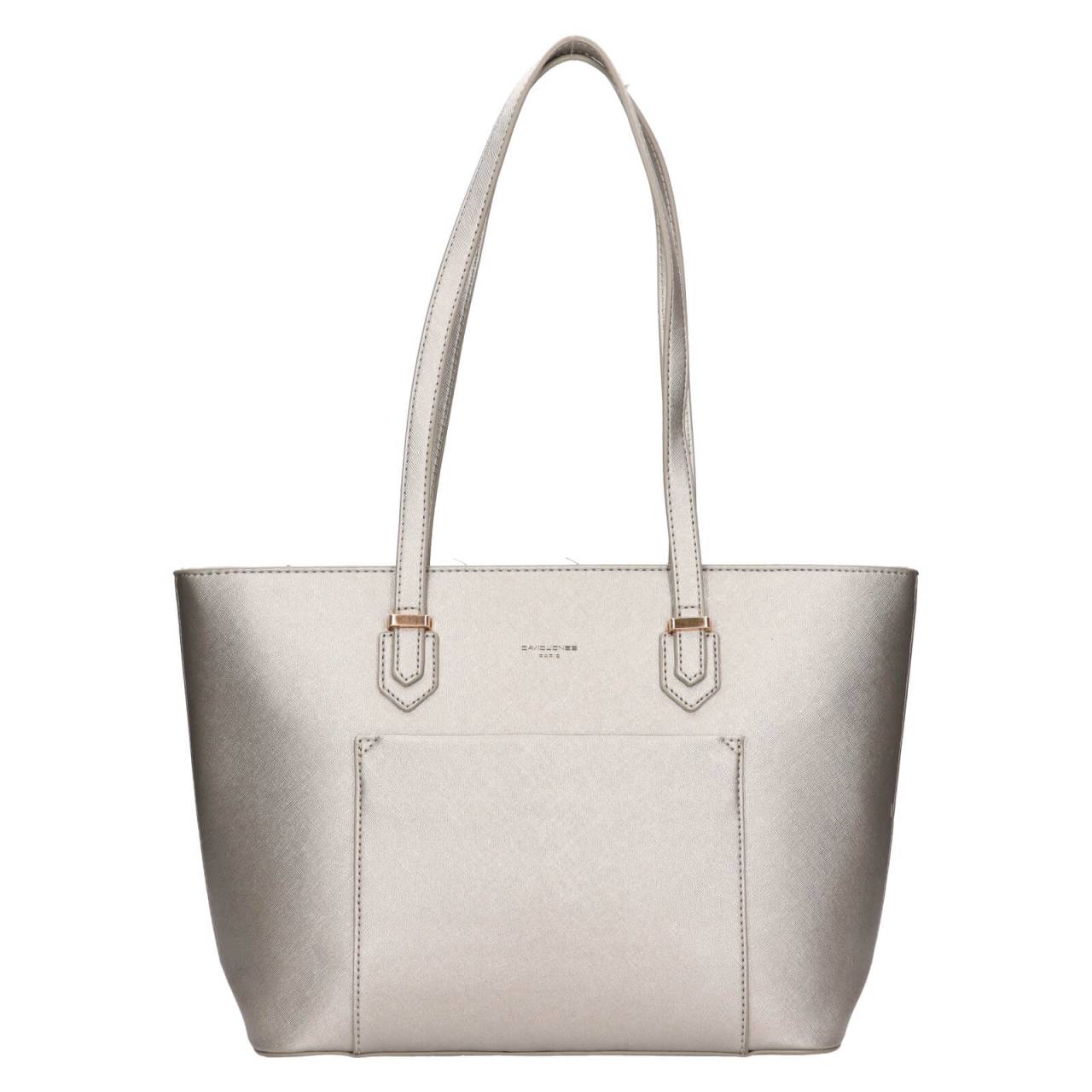 Dámska kabelka David Jones Ajca - strieborná.