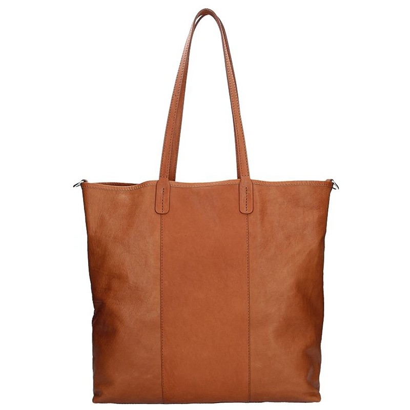 Dámska kožená kabelka Facebag Gwen - hnedá.