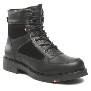 Čižmy Tommy Hilfiger - Rwb Hilfiger Warm Mix Lace Boot FM0FM04203 Black BDS.