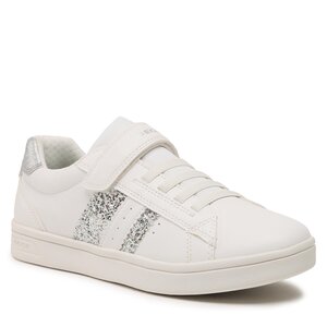 Sneakersy Geox - J Djrock Girl J354ME05411C0007 D White/Silver.