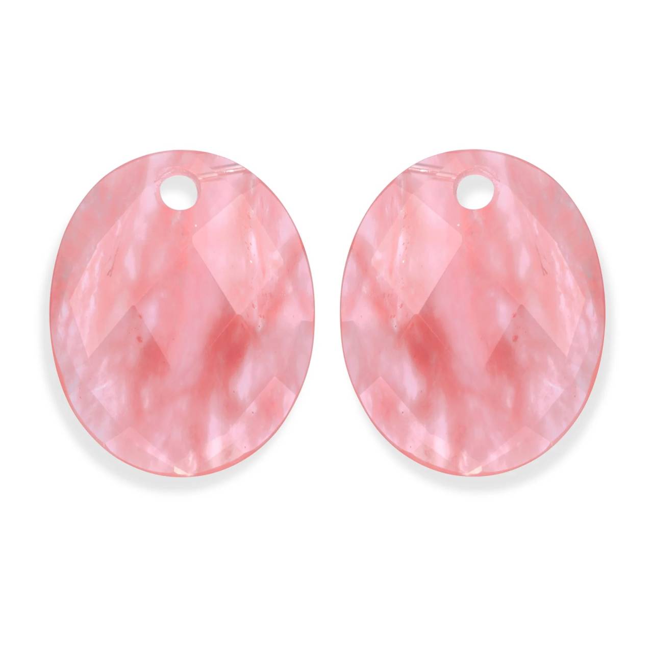 Sparkling Jewels Oválne prívesky na náušnice z kremeňa EAGEM25-RO.