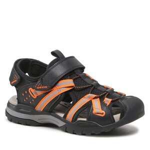 Sandále Geox - J Borealis Boy J920RB0ME14C0038 D Black/Orange.
